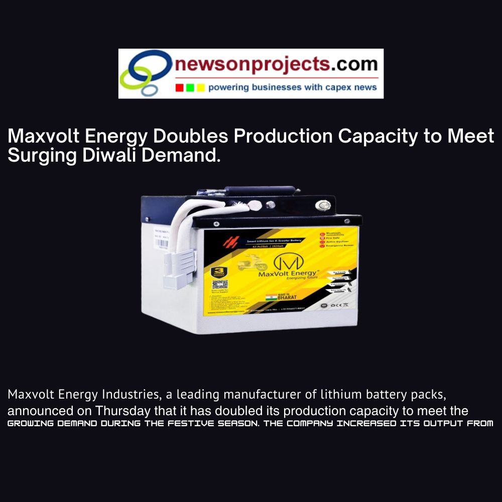 Maxvolt Energy Scales Up Production to Power Festive Season Demand