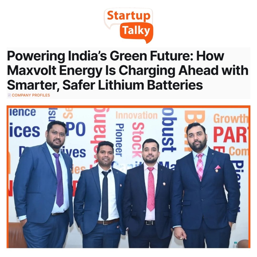 Maxvolt Energy Featured by Startup Stories Media for Powering India’s EV Revolution