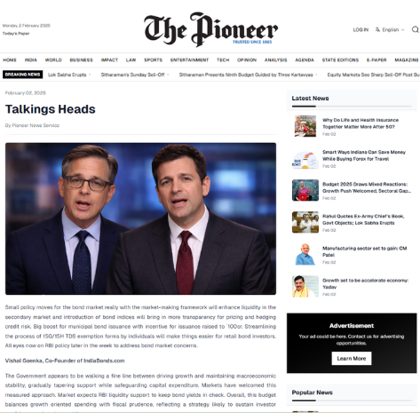 Union Budget 2026 Signals Stability, Transparency & Long-Term Investment Confidence